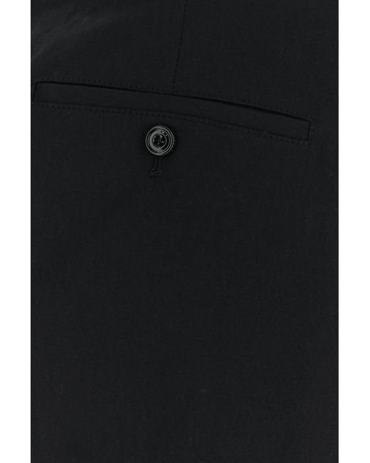 McQueen Black Cotton Blend Pant for men