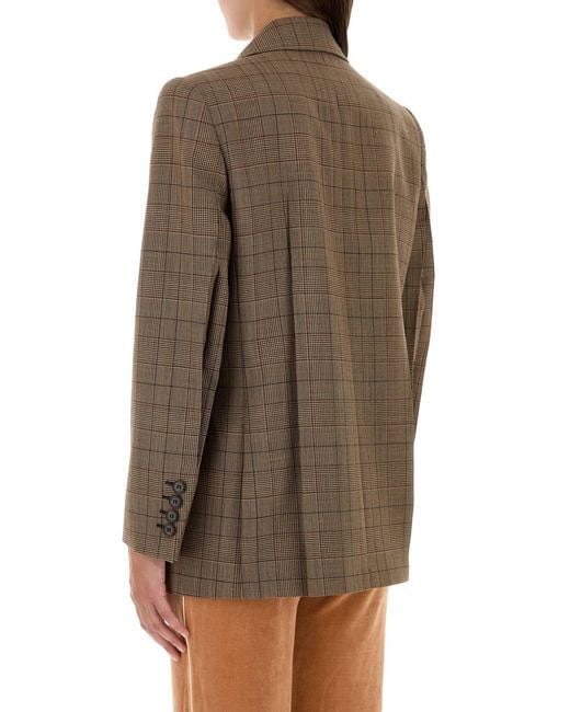 Chloé Brown Embroidered Wool Blazer