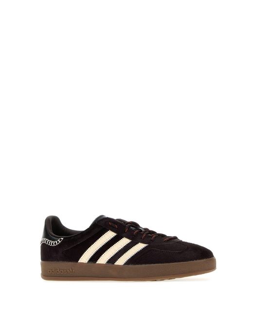 Adidas by Wales Bonner Black Chocolate Calf Hair Adidas X Wales Bonner Gazzelle Sneakers