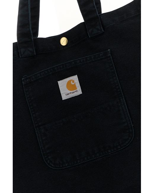 Bayfield Tote in denim nero di Carhartt in Black da Uomo