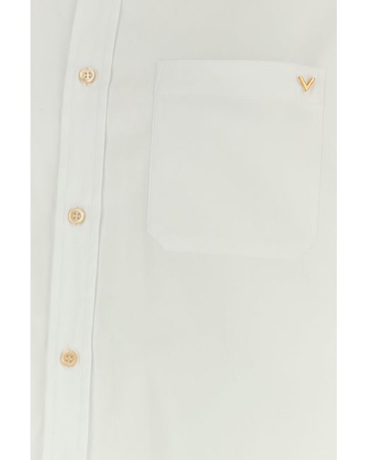 Valentino Garavani White Oxford Shirt for men