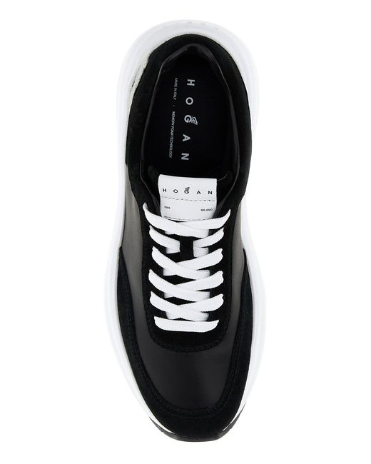 Hogan Black Leather And Suede Maxi I Active Sneakers