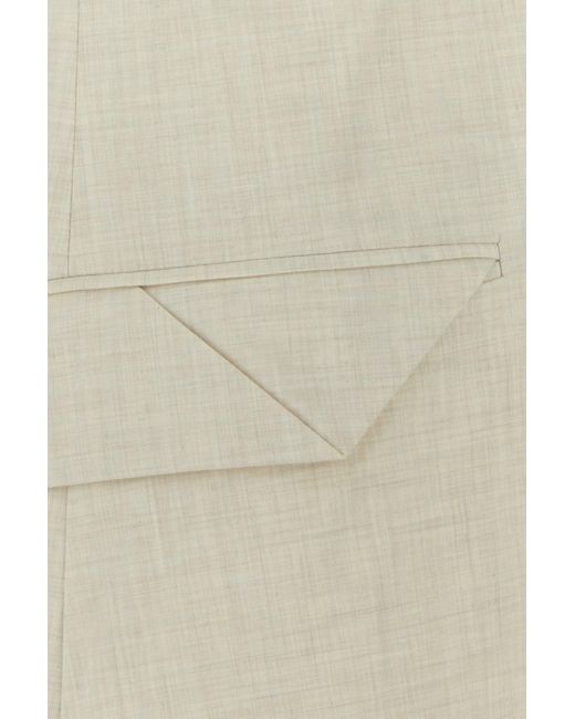 Camilla & Marc White Sand Stretch Polyester Blend Floris Dress