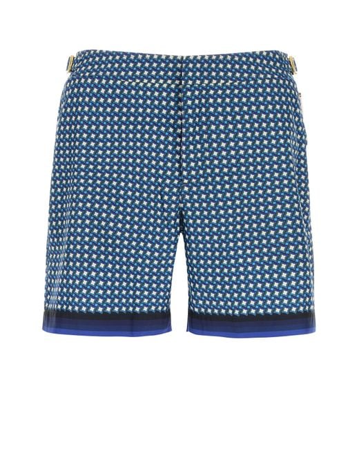 Bermuda mare in poliestere stampato di Orlebar Brown in Blue da Uomo