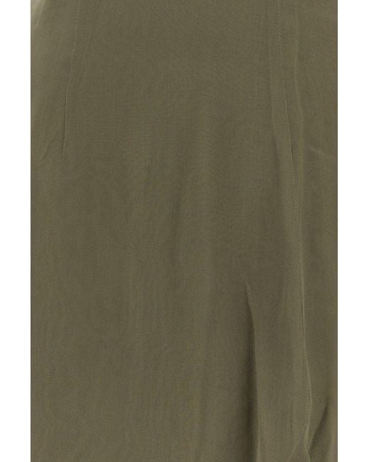 Paloma Wool Olive Green Silk Archive Pant-skirt