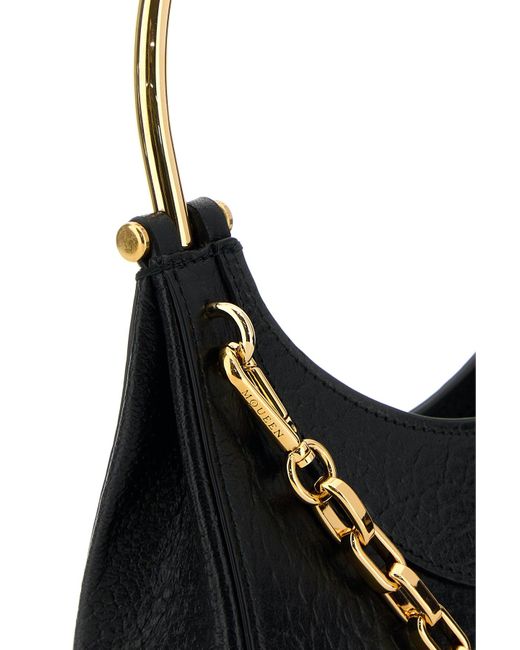 Borsa cross-bar mini di McQueen in Black