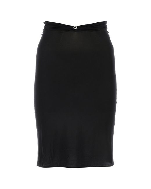 Coperni Black Midi Skirt Triangle