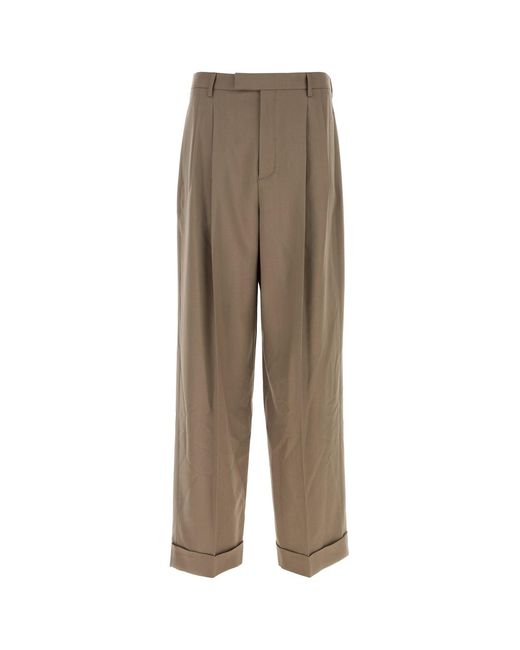 Valentino Garavani Natural Cappuccino Wool Pant for men