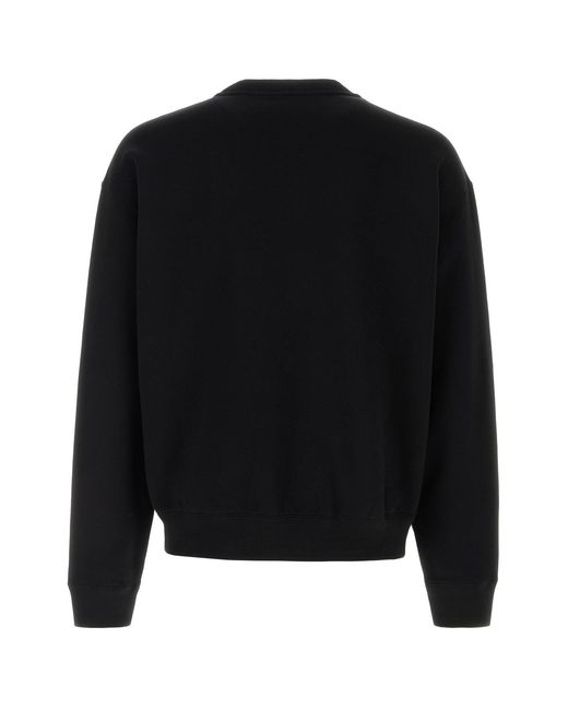 Jil Sander Black Crew Neck Sweatshirt for men