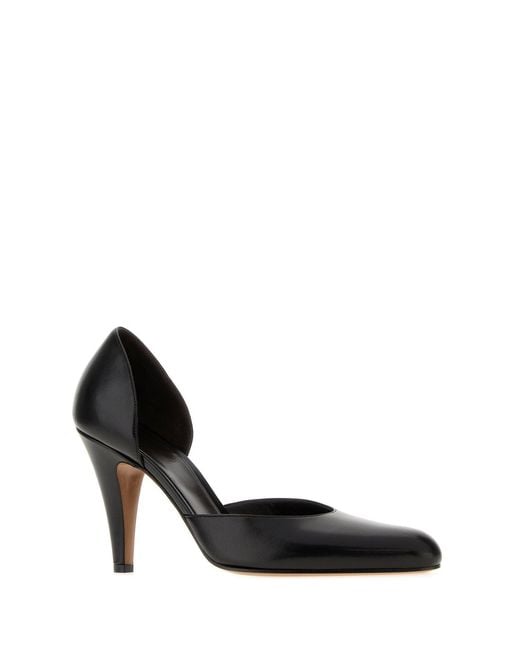 The Row Black Slip On Pumps