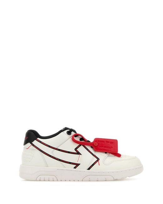 Off-White c/o Virgil Abloh White Leather Out Of Office Sneakers for men