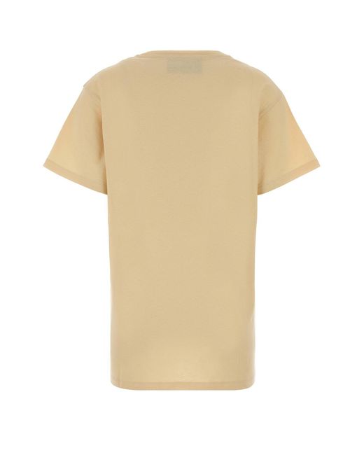 Valentino Garavani White Cream Cotton T-shirt