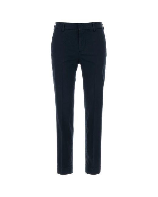 PT Torino Navy Blue Stretch Cotton New York Pant