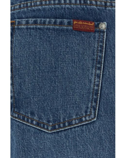7 For All Mankind Blue Denim Bonnie Jeans