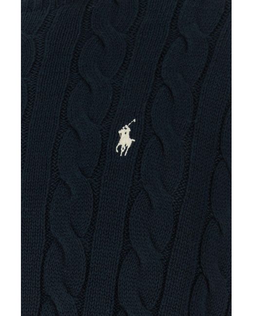 Polo Ralph Lauren Blue Ls Driver Cn-Long Sleeve-Pullover for men