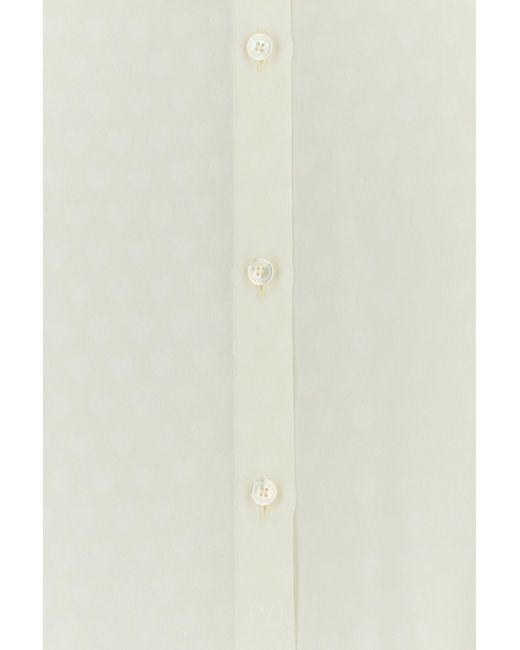 Valentino Garavani White Silk Shirt