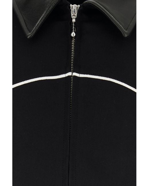 Ernest W. Baker Black Stretch Cotton Jacket for men