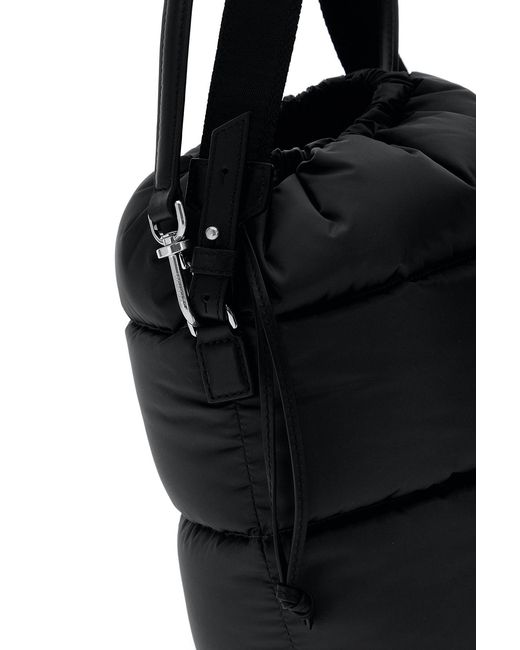 Moncler Black Nylon Caradoc Bucket Bag