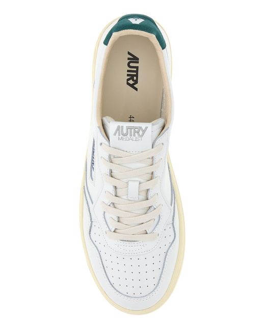 Autry White Leather Medalist Sneakers for men