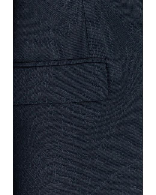 Etro Blue Wool Blazer