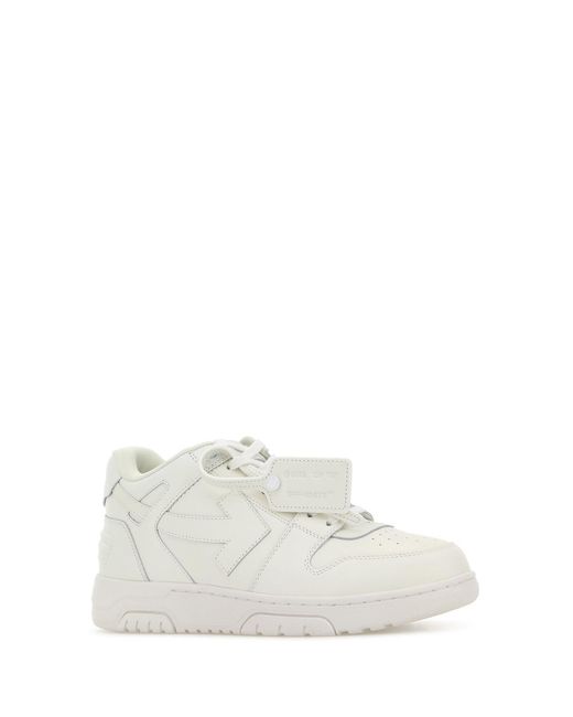 Off-White c/o Virgil Abloh White Off Leather Out Of Office Sneakers for men