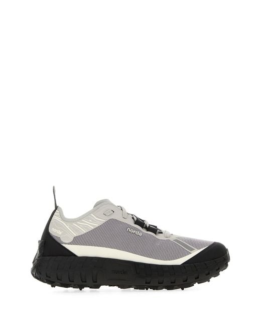 Norda White Multicolor Canvas 001a Sneakers
