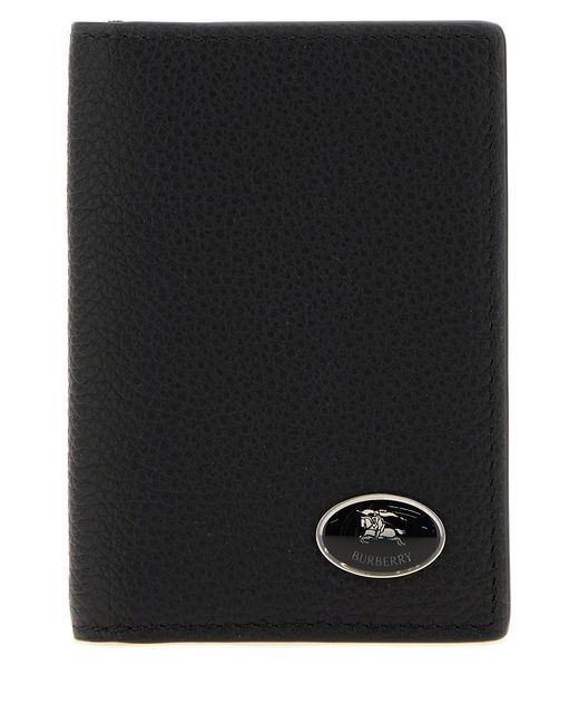 Burberry Black Leather Card Holder for men