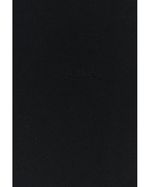 A.P.C. Black Cotton Sweatshirt for men