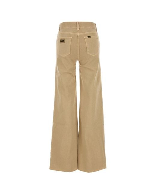 Lois Natural Beige Stretch Denim Jeans