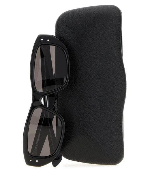 Balenciaga Gray Acetate Sunglasses