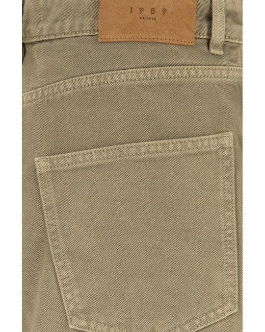 1989 STUDIO Natural Army Green Denim Chicago Jeans for men