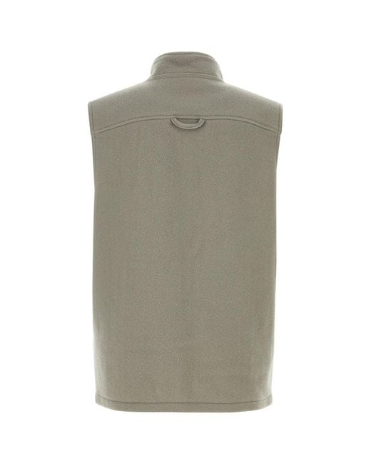 Rier Green Grey Wool Vest for men
