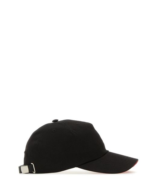 McQueen Black Cotton Baseball Hat for men