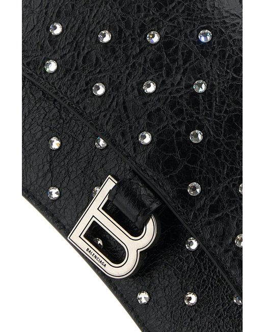 Borsa a spalla Crush XS in pelle nera di Balenciaga in Black
