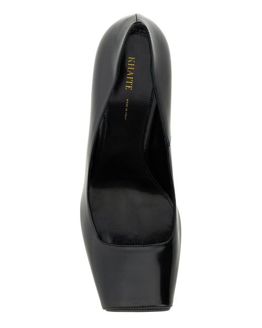 Scarpe con tacco Cedar in pelle nera di Khaite in Black