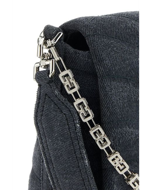 Givenchy Black Denim Medium 4g Soft Handbag