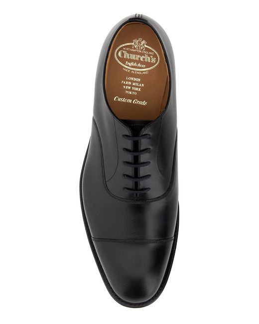 Church's Black Leather Consul Lace-Up Shoes for men
