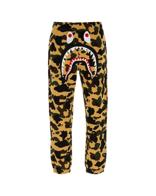 A Bathing Ape Multicolor Printed Cotton joggers for men