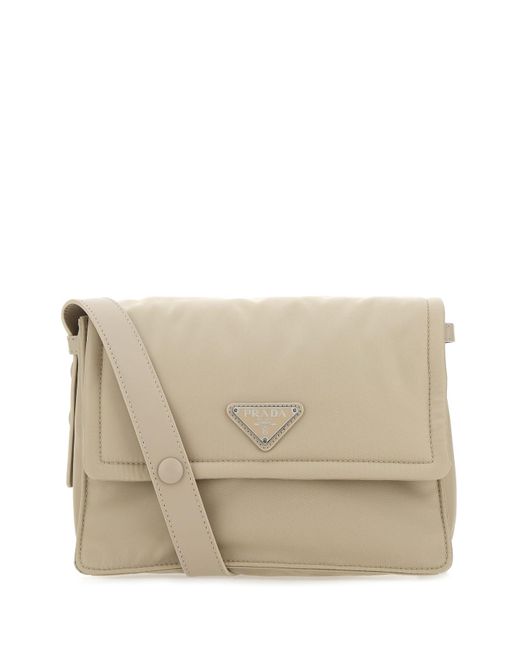 Prada Hand Bag Nylon 2way Shoulder Bag Beige Auth cl637 ref.990480