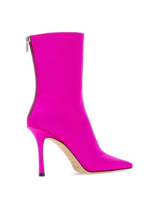 Stivaletti Agathe 115mm di Jimmy Choo in Pink