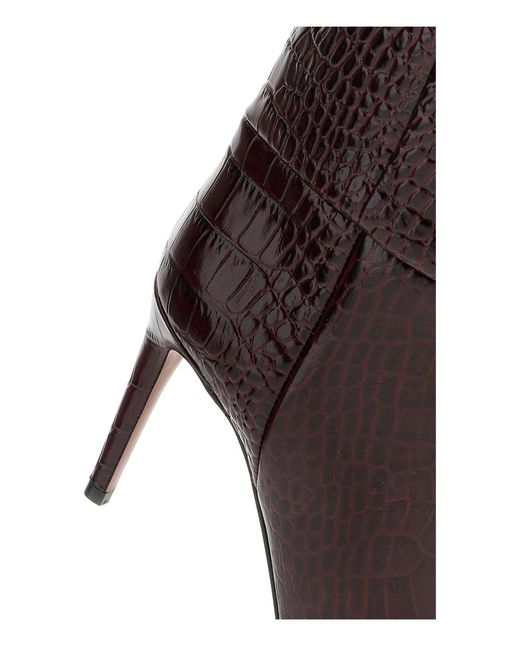 Paris Texas Brown Burgundy Leather Boots
