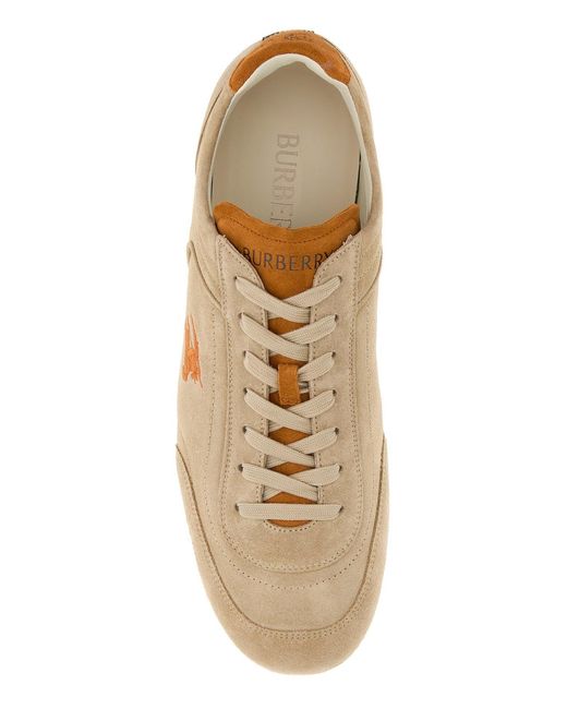 Burberry Brown Logo Sneakers for men