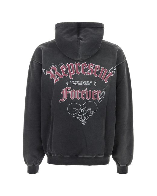 Represent Gray Slate Cotton Sweatshirt for men