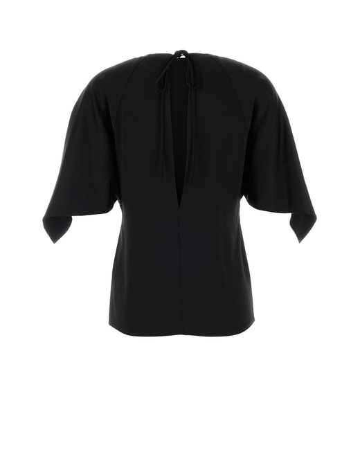 Stella McCartney Black Handkerchief Satin T