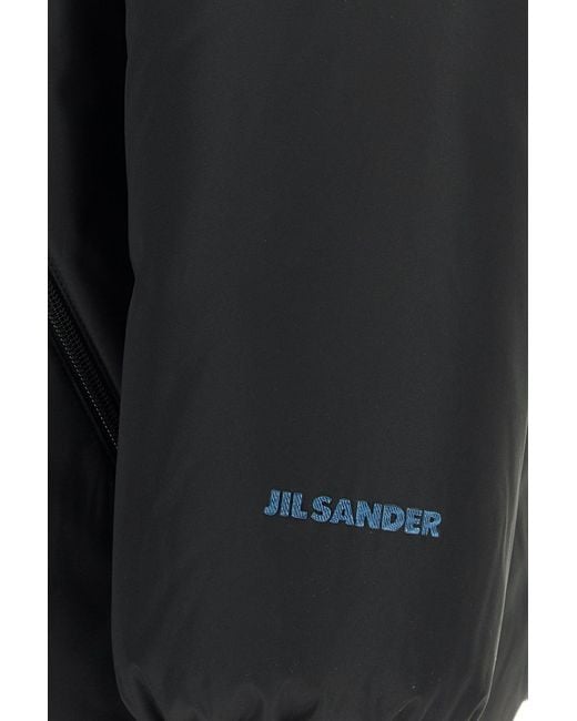 Jil Sander Black Polyester Down Jacket for men