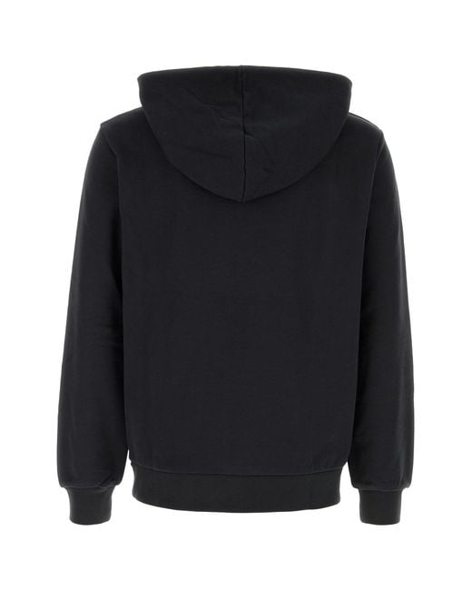 A.P.C. Black Stretch Cotton Sweatshirt
