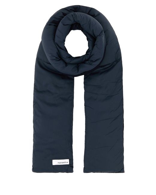 Sciarpa reversibile in nylon blu navy di Nanamica in Blue da Uomo