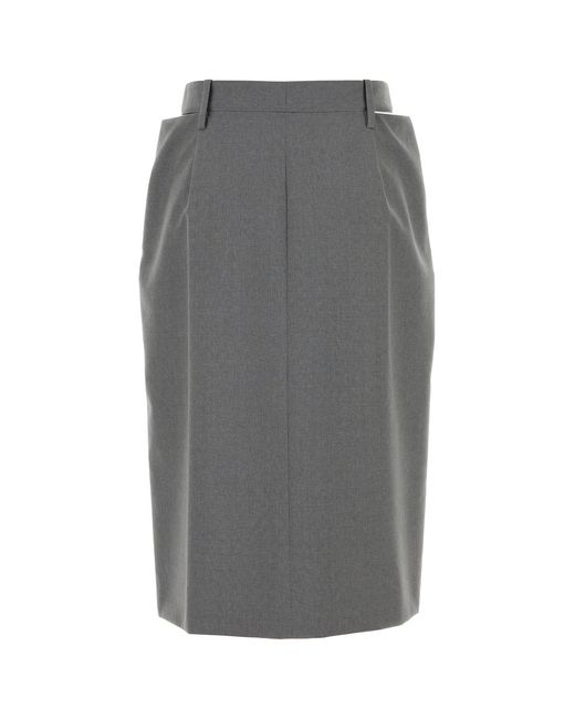 Jil Sander Gray Skirt 129