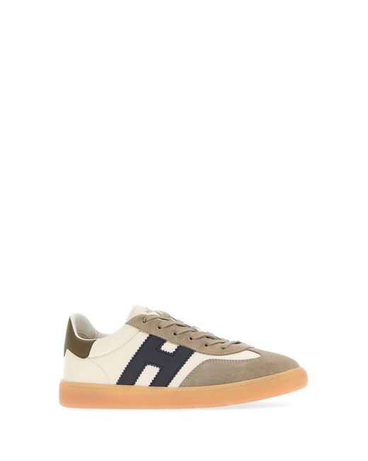 Hogan Multicolor Ivory Leather Cool Sneakers for men