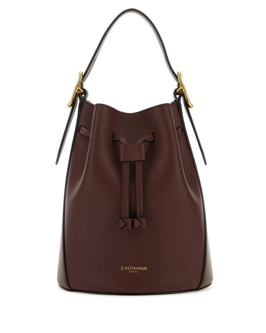 Borsa a secchiello Poppy in pelle marrone di J&m Davidson in Brown